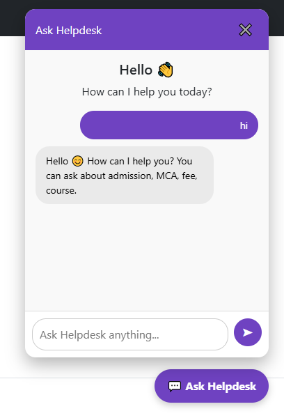CollegeEnquiryChatbot
